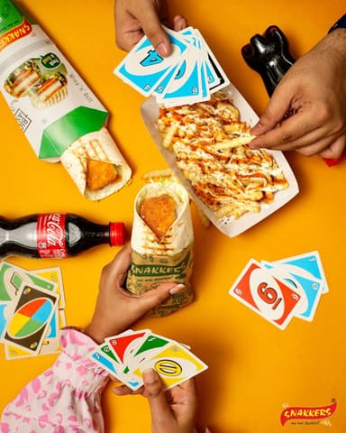 Fast Food menu from Snakkers