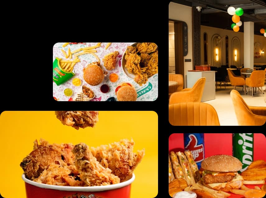 Fast Food menu from Snakkers